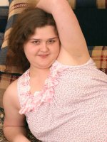 Cute plump teen posing in lingerie